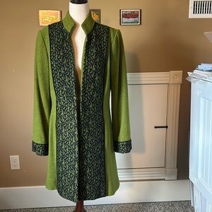 3 Sisters Jacket with Lace Detail. Made in USA. Size Medium.
